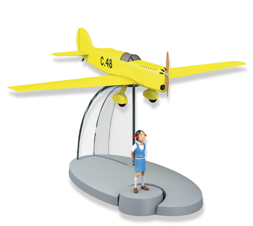 Avion Prototype C48 - Collection Officielle Tintin N°46 - Figurine En Résine MOULINSART - Neuf