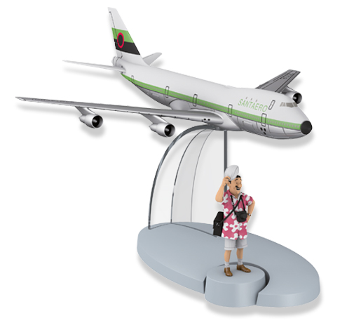 Figurine Tintin N°50 - L'Avion Santaero Des Picaros (Tintin Et Les Picaros) NEUF