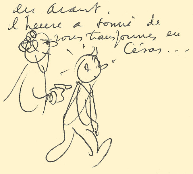 Tintin et l'Alph Art - César