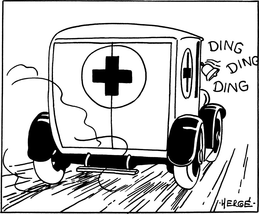 Tintin en Amérique noir et blanc