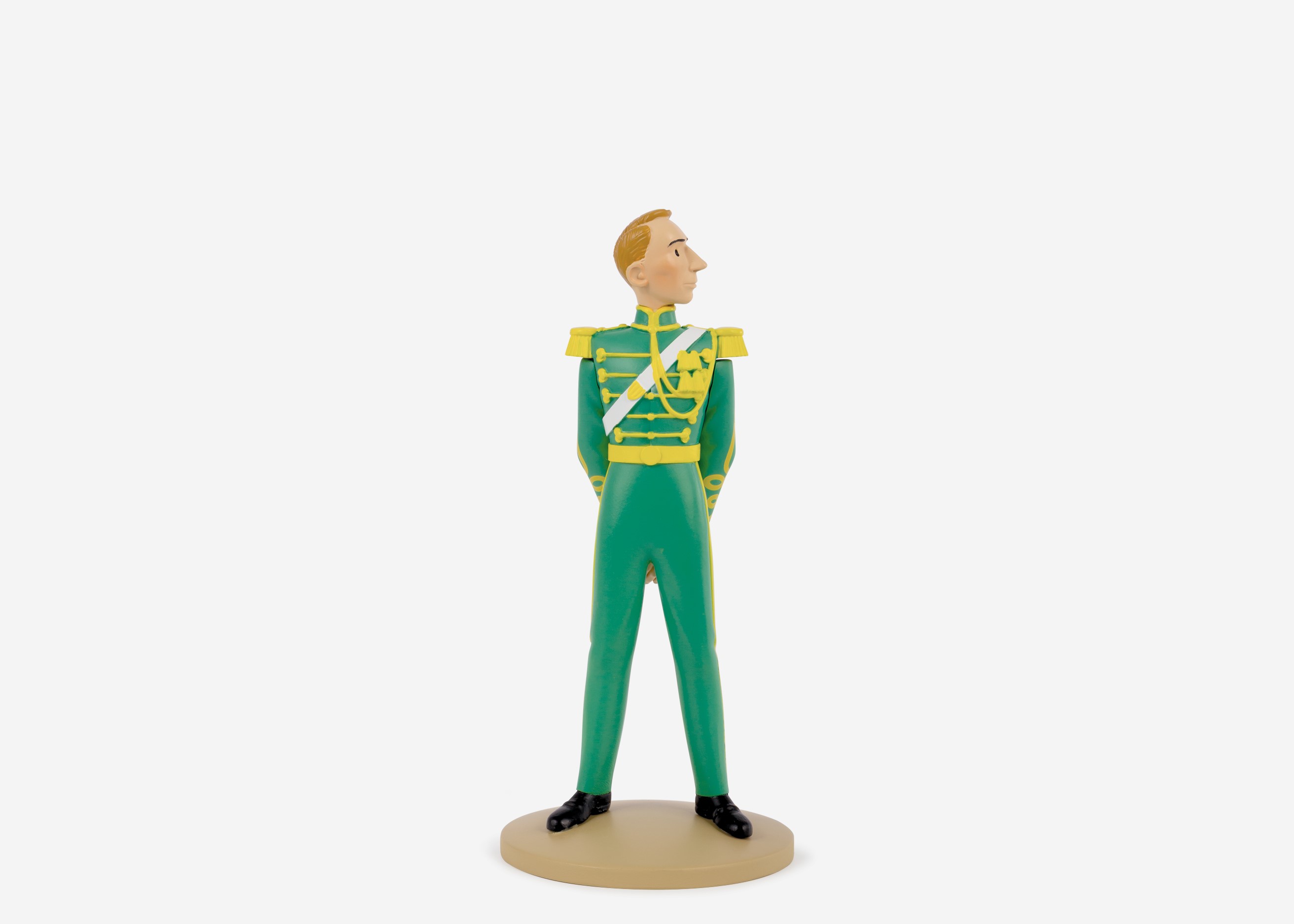 Hergé in groen uniform - De scepter van Ottokar