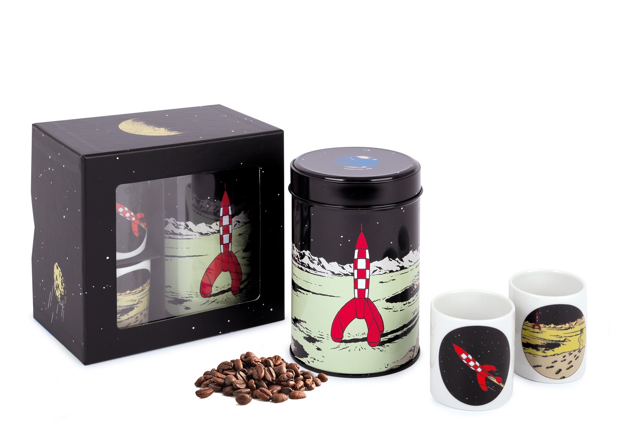 Mugs/Moon & Coffee Set - Tableware Tintin