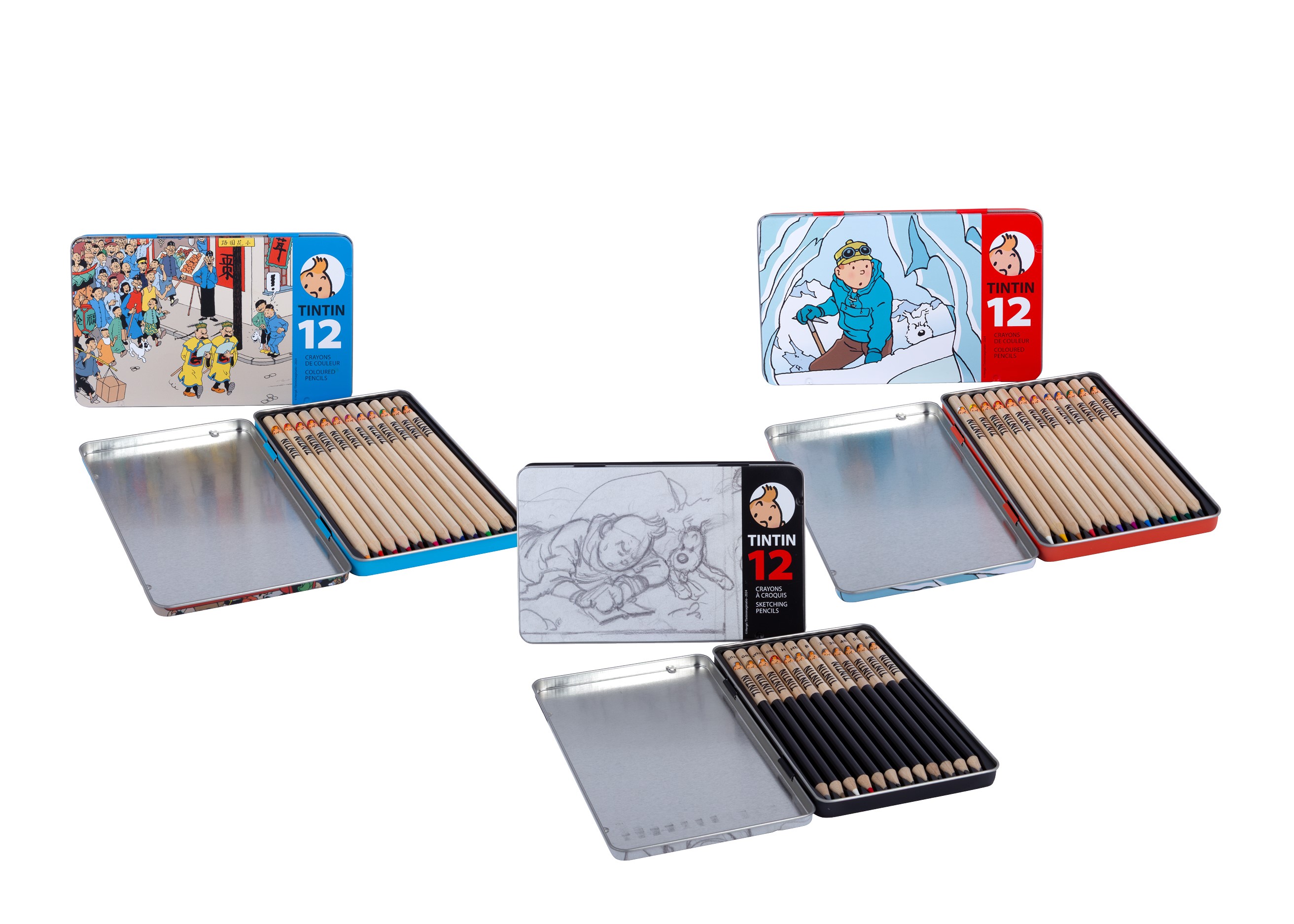 Crayons couleurs/croquis - Papeterie Tintin