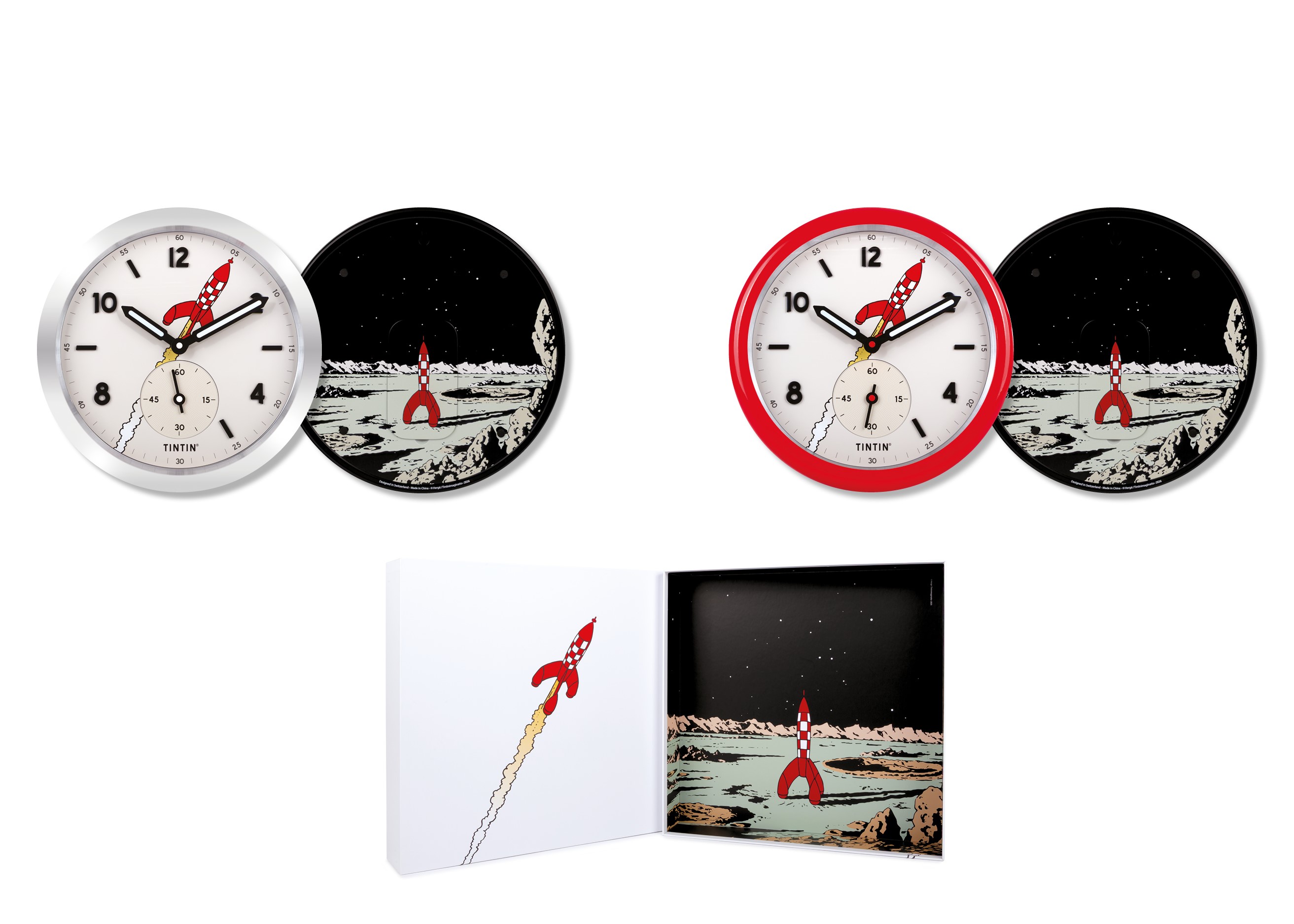 Horloges Lune - Objets de collection Tintin