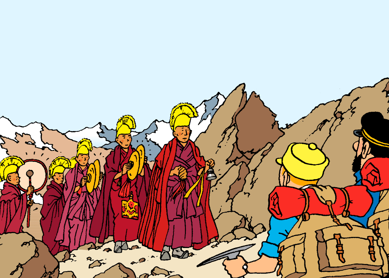 Eo Page De Garde Tintin Au Tibet Sans Le Redoutable Tintin - Site Officiel
