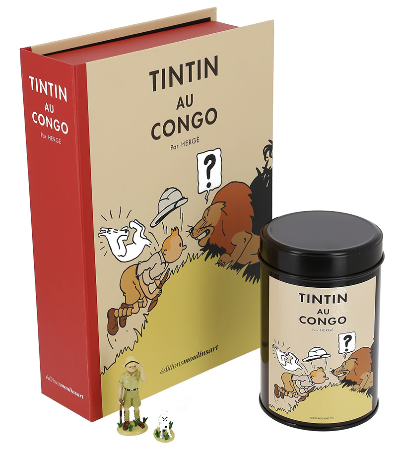 Un Ensemble Collector Tintin Au Congo 