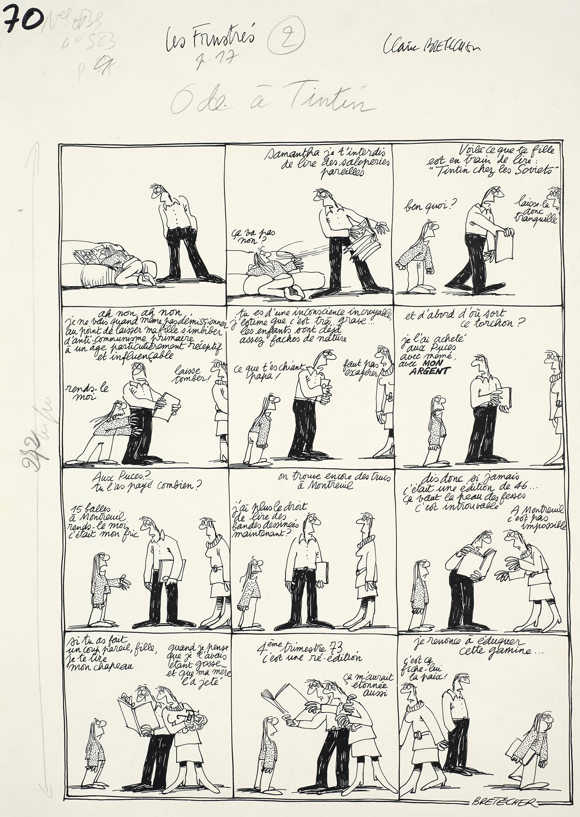 Ode à Tintin - Claire Bretécher