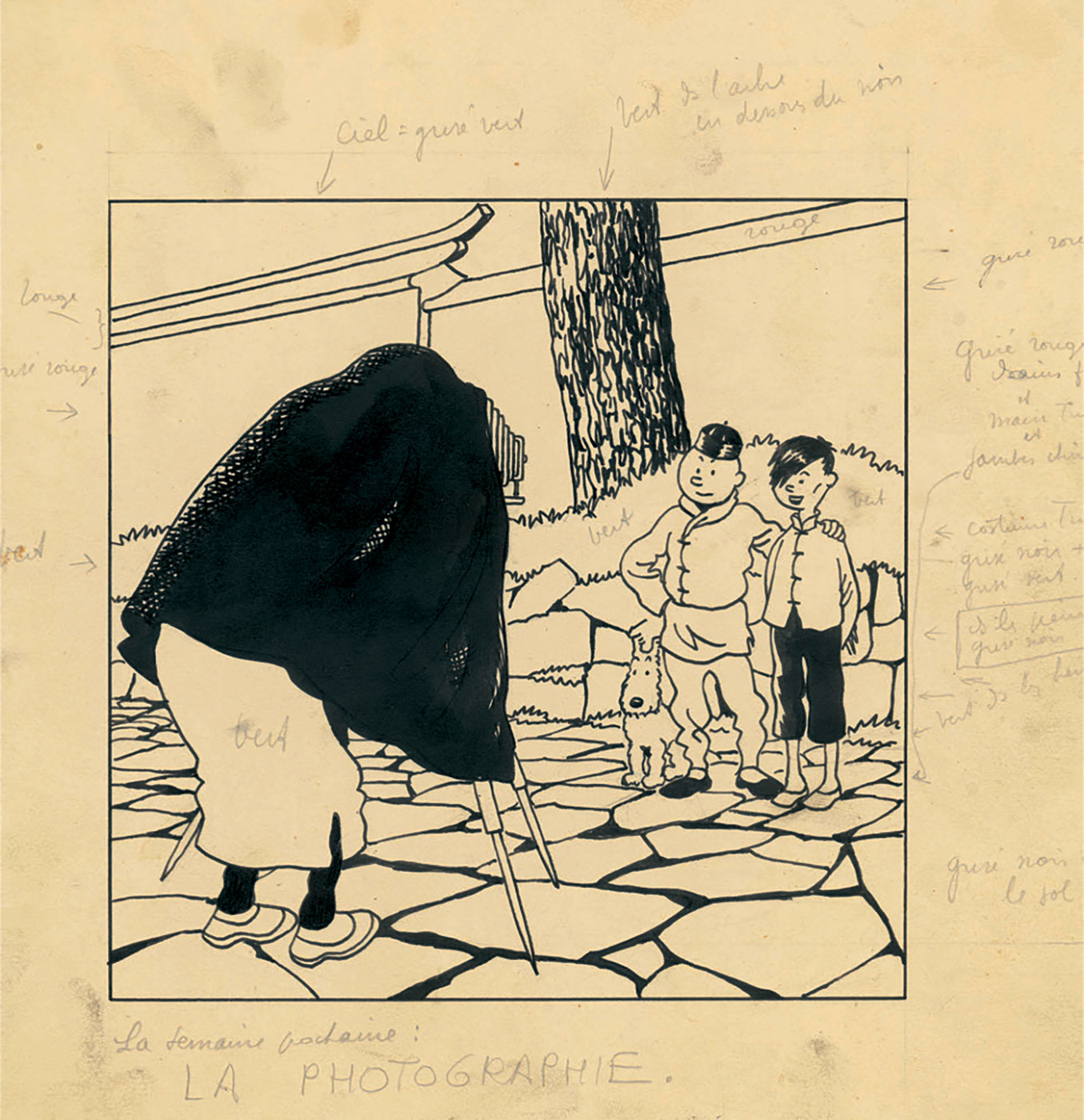 Tintin et Tchang "La photographie"