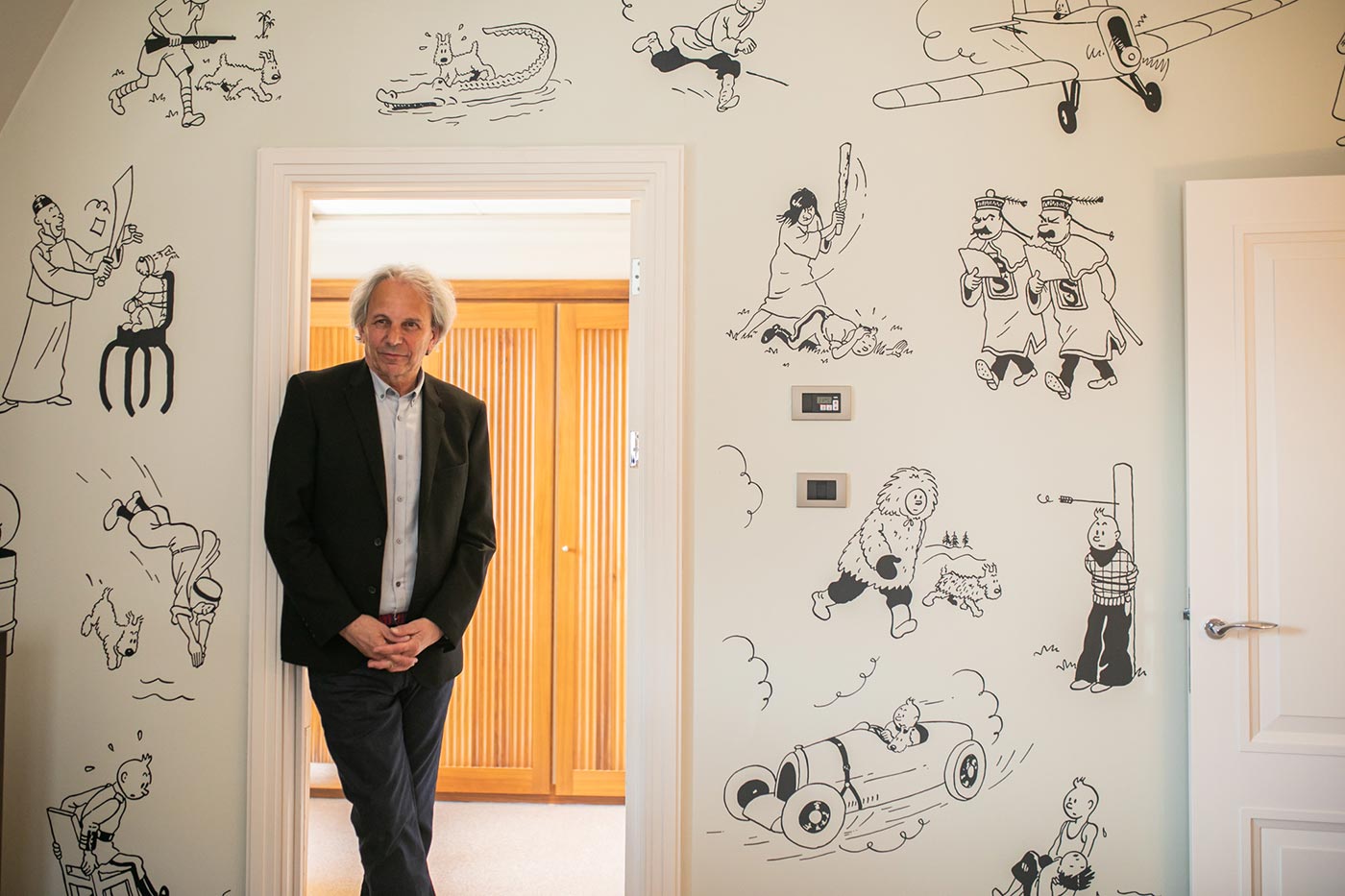 Nick Rodwell inaugure la suite Tintin à l'hôtel Amigo 