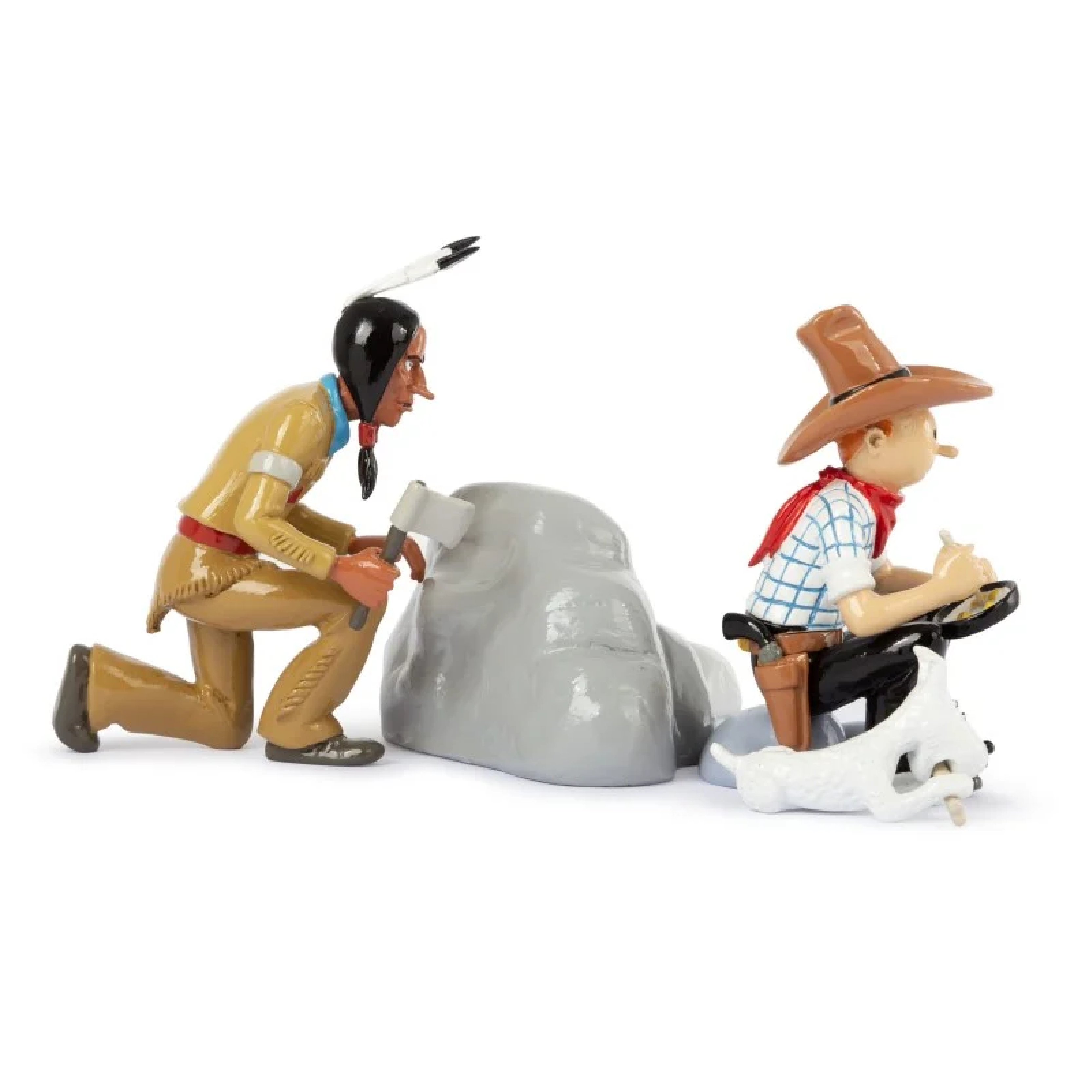 Tintin Figurines Officielle 30 Tintin Cowboy: America Herge Model