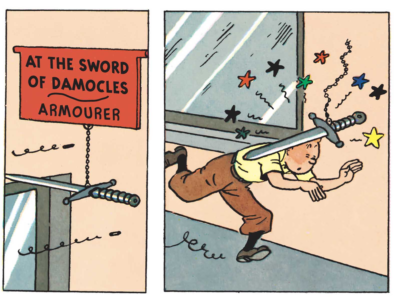 Tintin and the discovery of artifacts