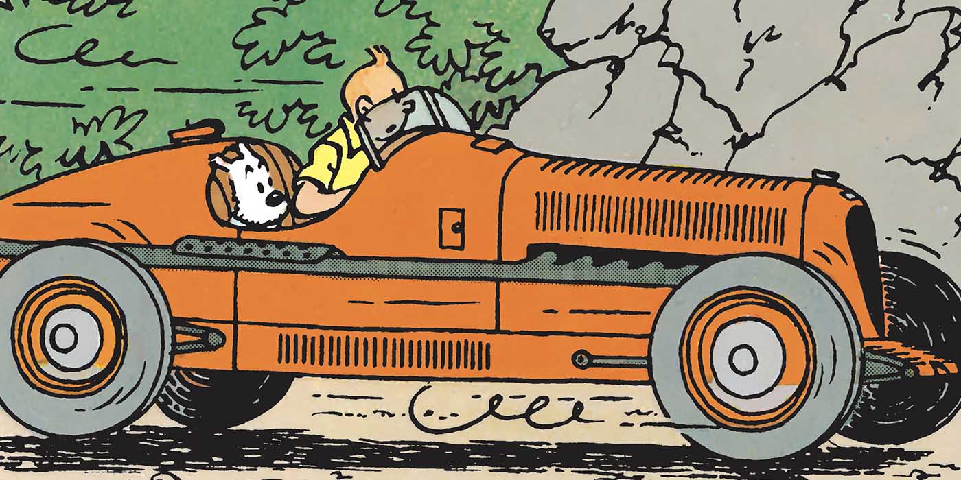 Full Speed Ahead! Tintin Behind the Wheel
