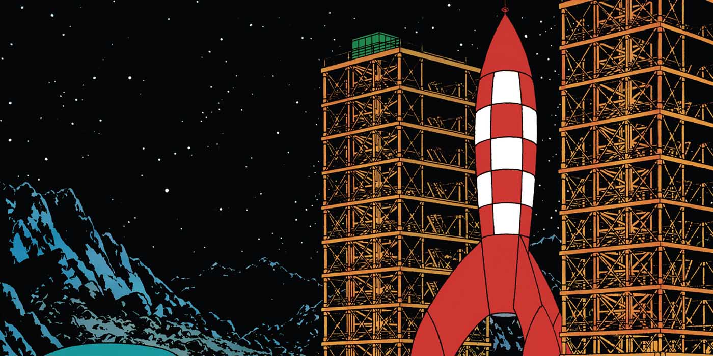 A Lunar Project: Tintin's rocket