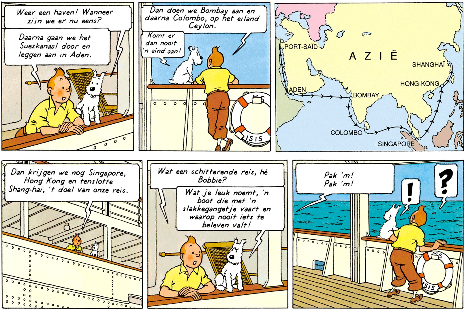 Tintin dialogue avec Milou