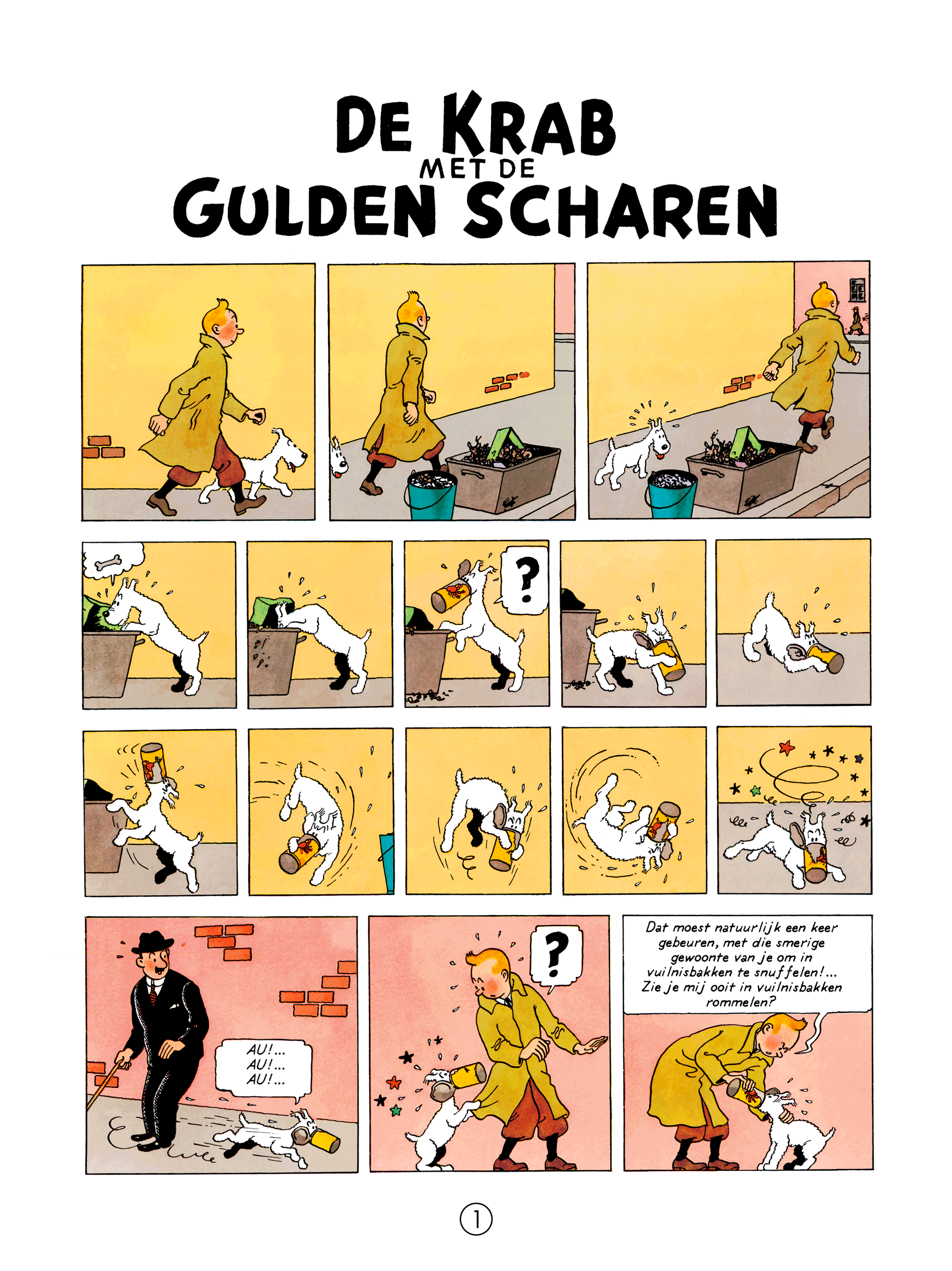 Le Crabe aux pinces d'or - page 1