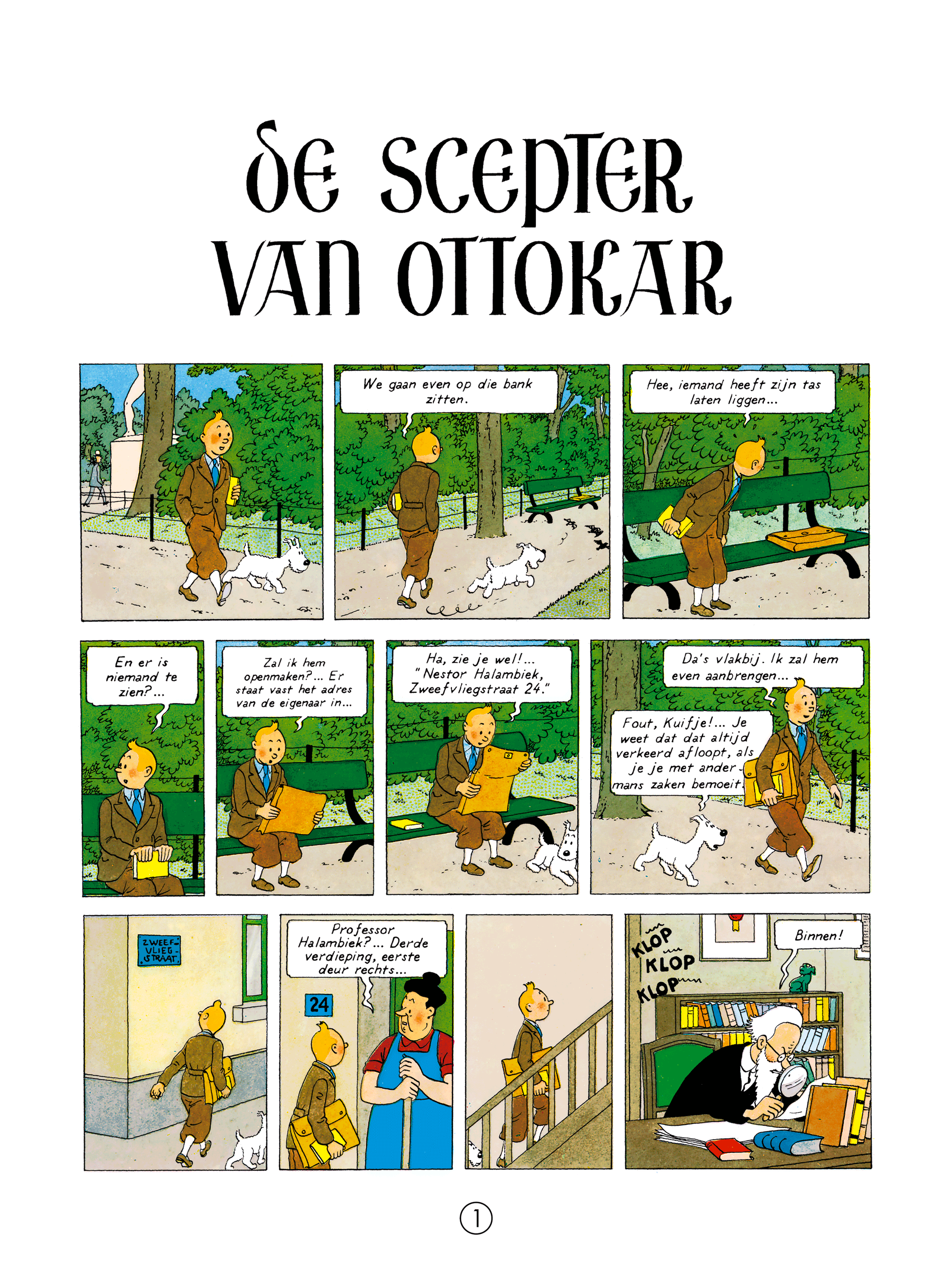 Le Sceptre d'Ottokar - page 1
