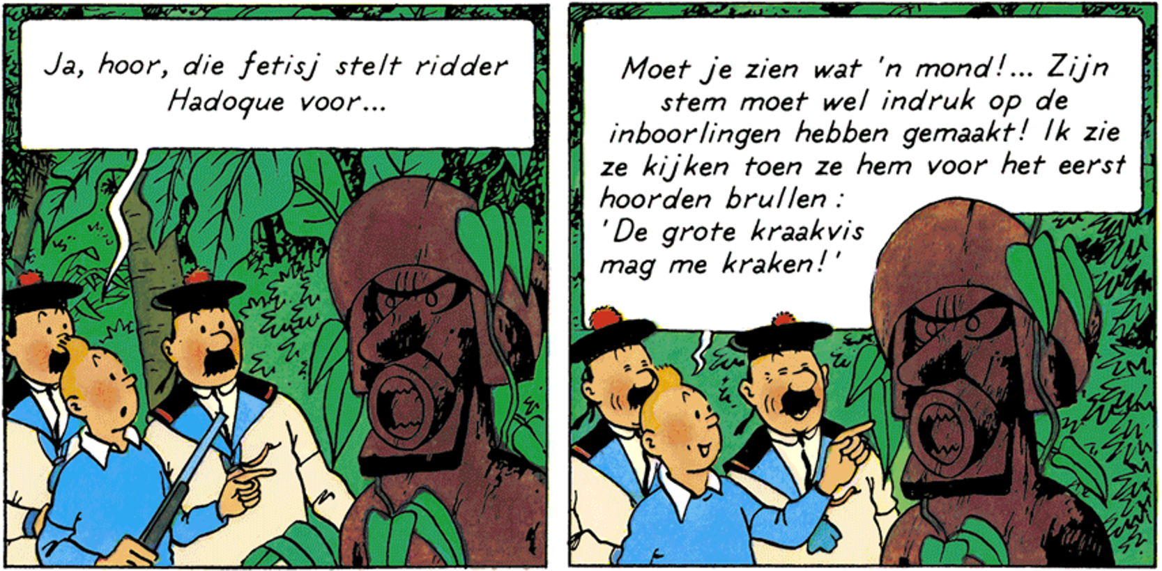 Que le grand cric me croque, Tintin et les Dupondt déguisés en marins