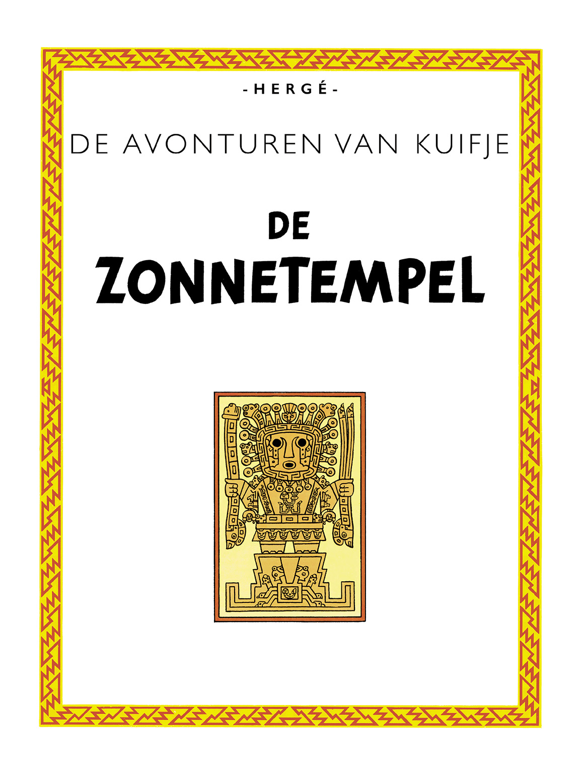 Le Temple du Soleil - page titre