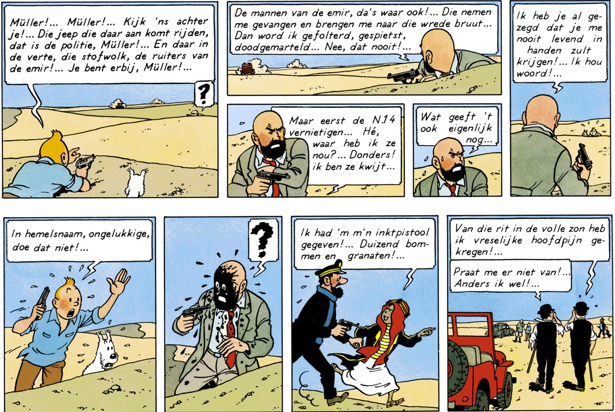 Müller - Tintin au pays de l'or noir