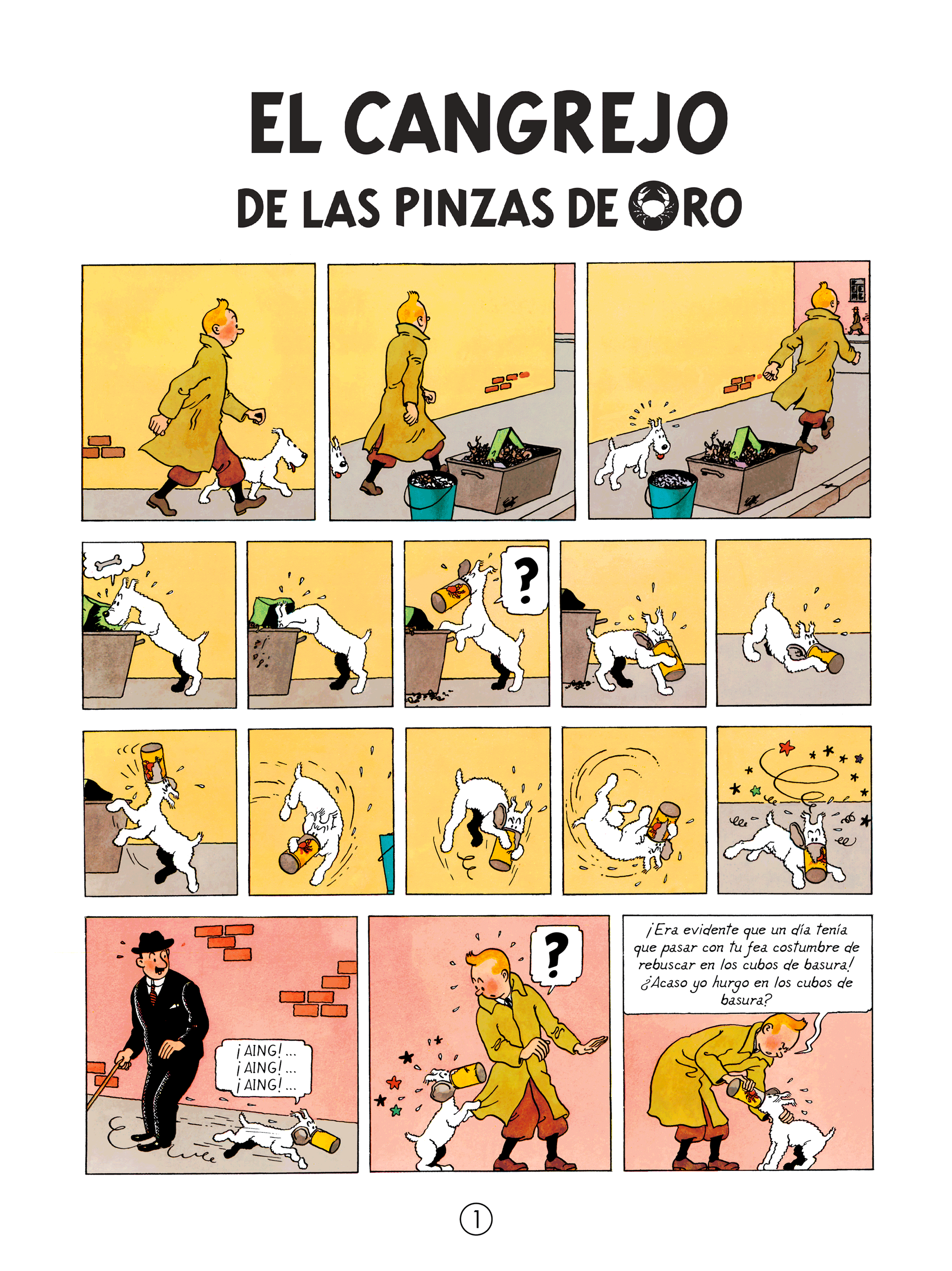 Le Crabe aux pinces d'or - page 1