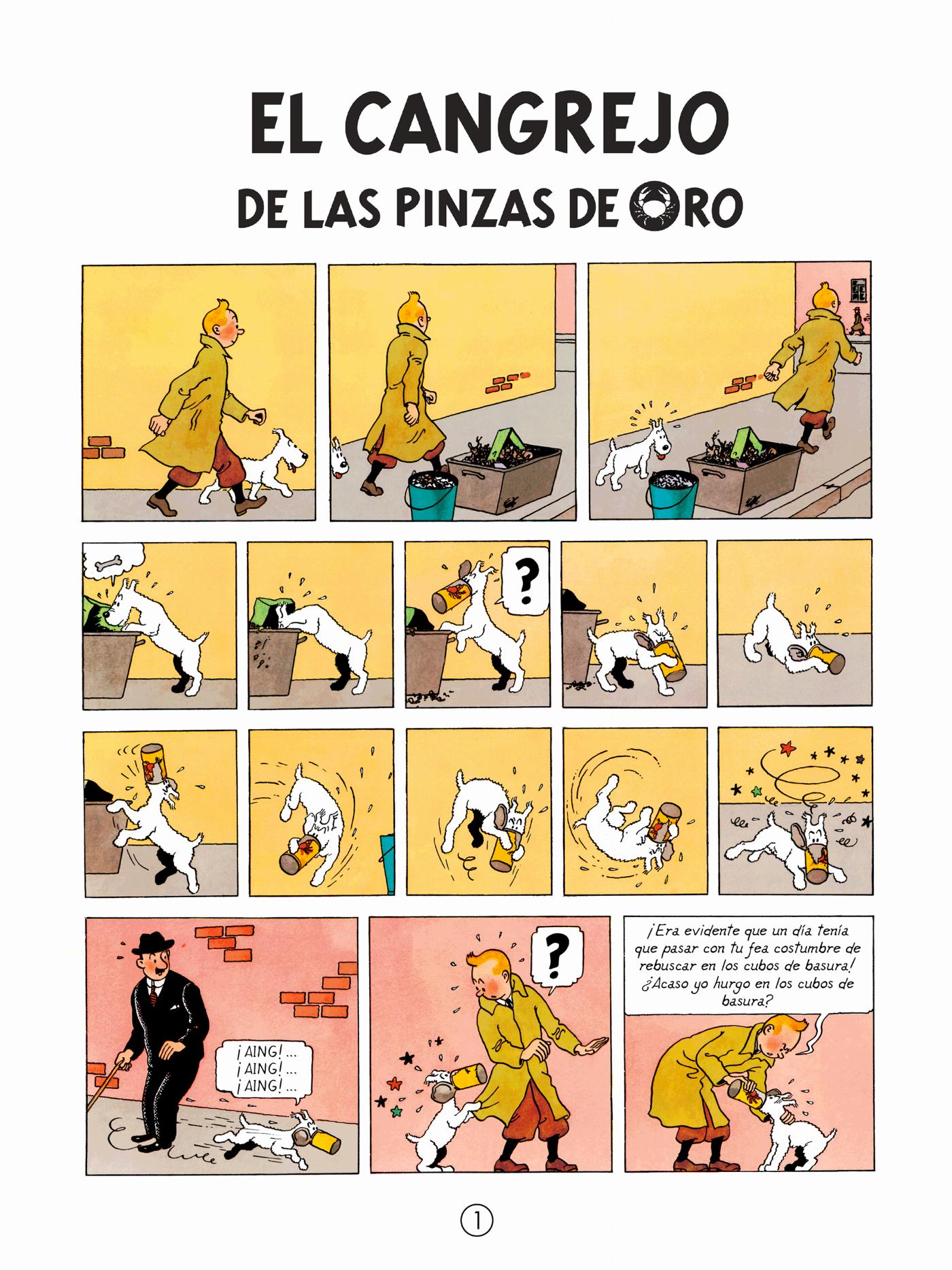 Le Crabe aux pinces d'or - page 1