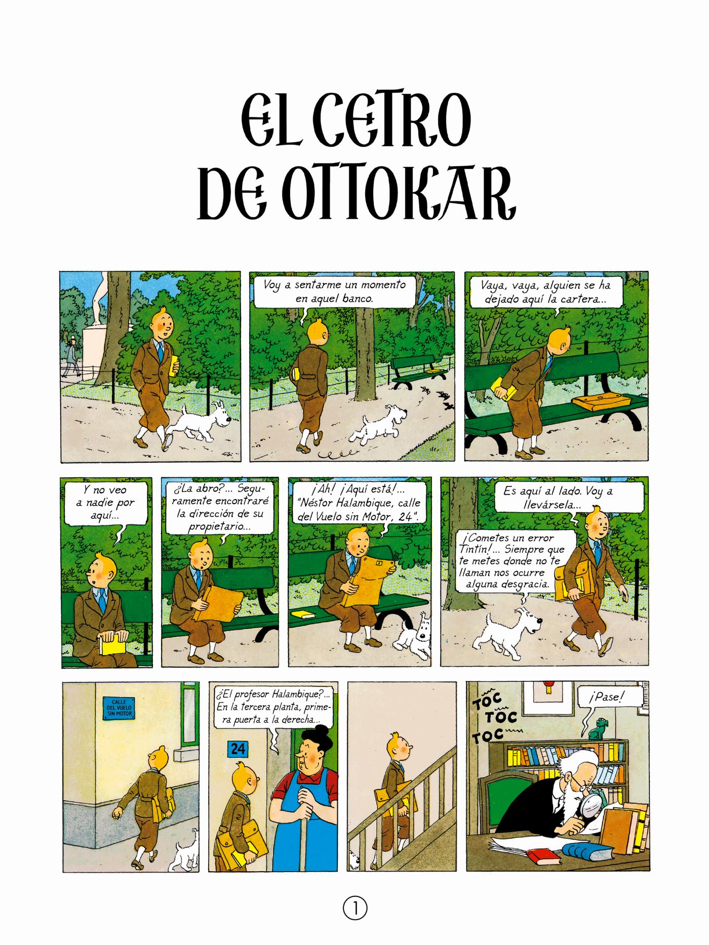 Le Sceptre d'Ottokar - page 1