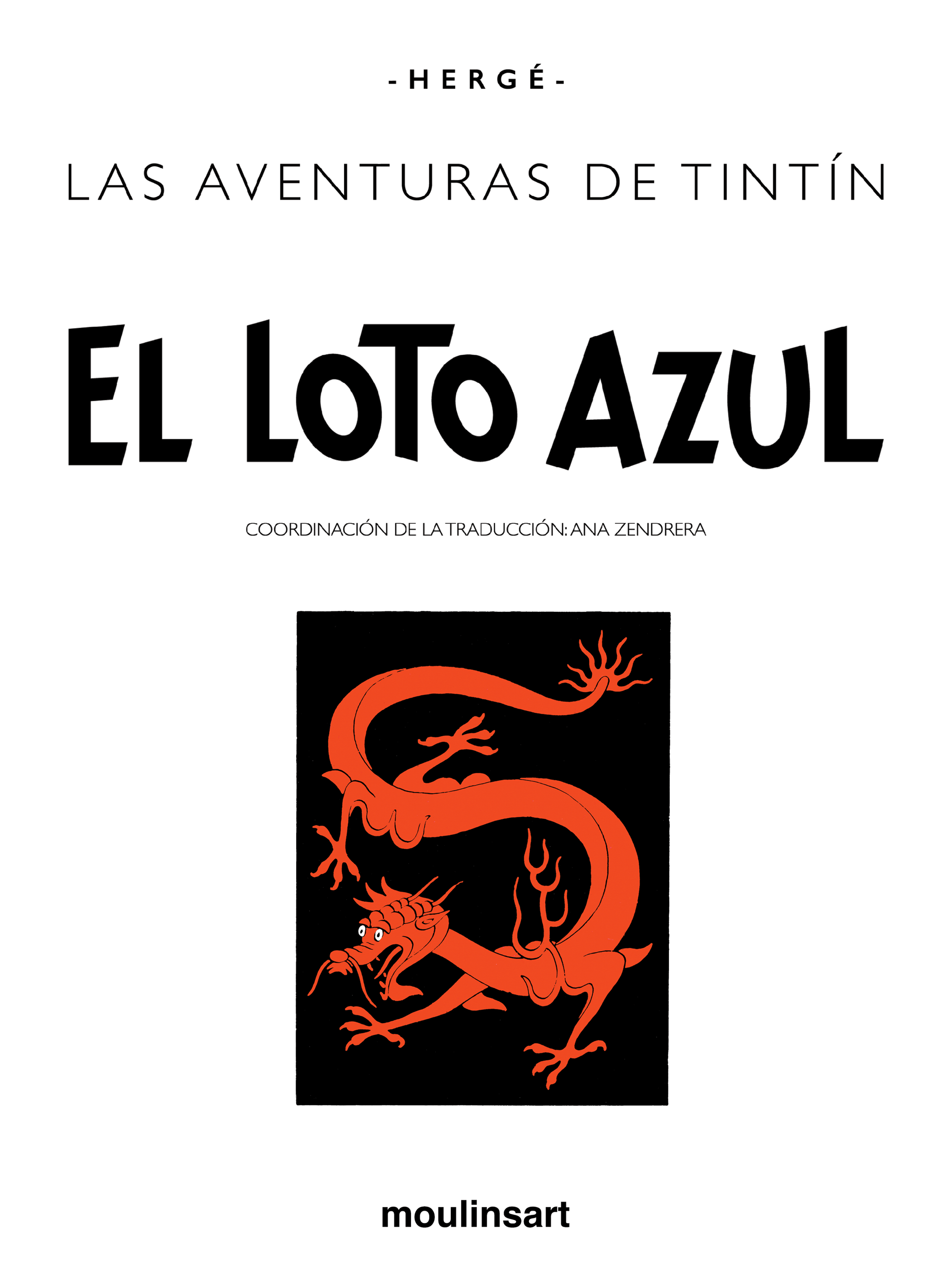 Le Lotus bleu - Page titre