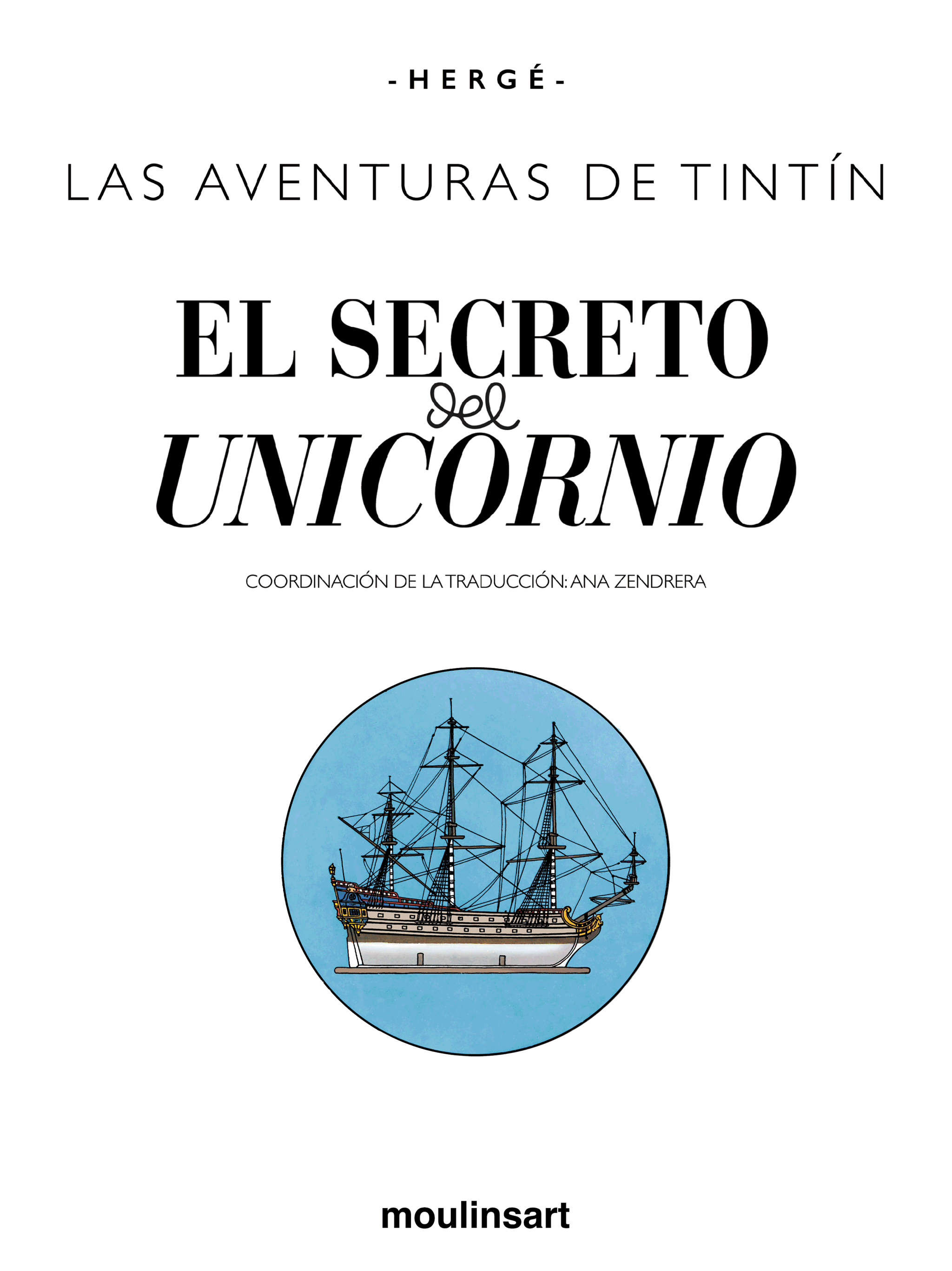 Le Secret de La Licorne - page titre