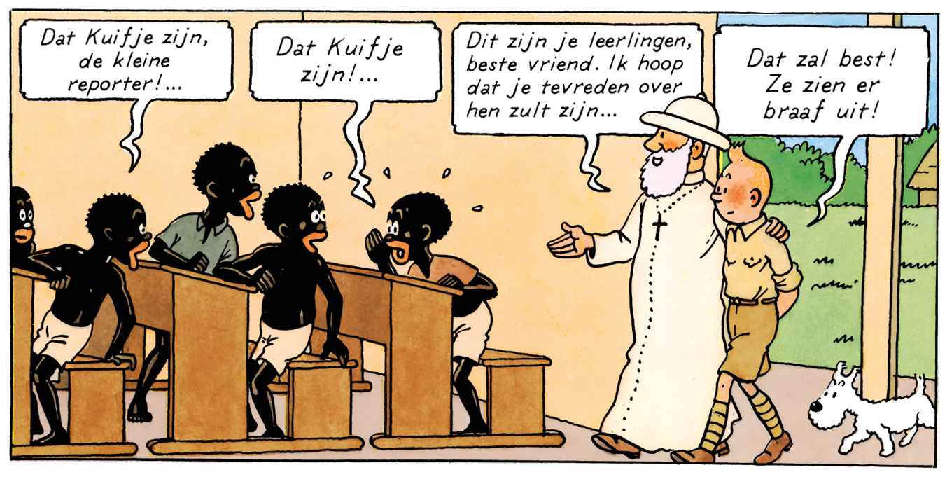 Tintin au Congo Missionnaire catholique
