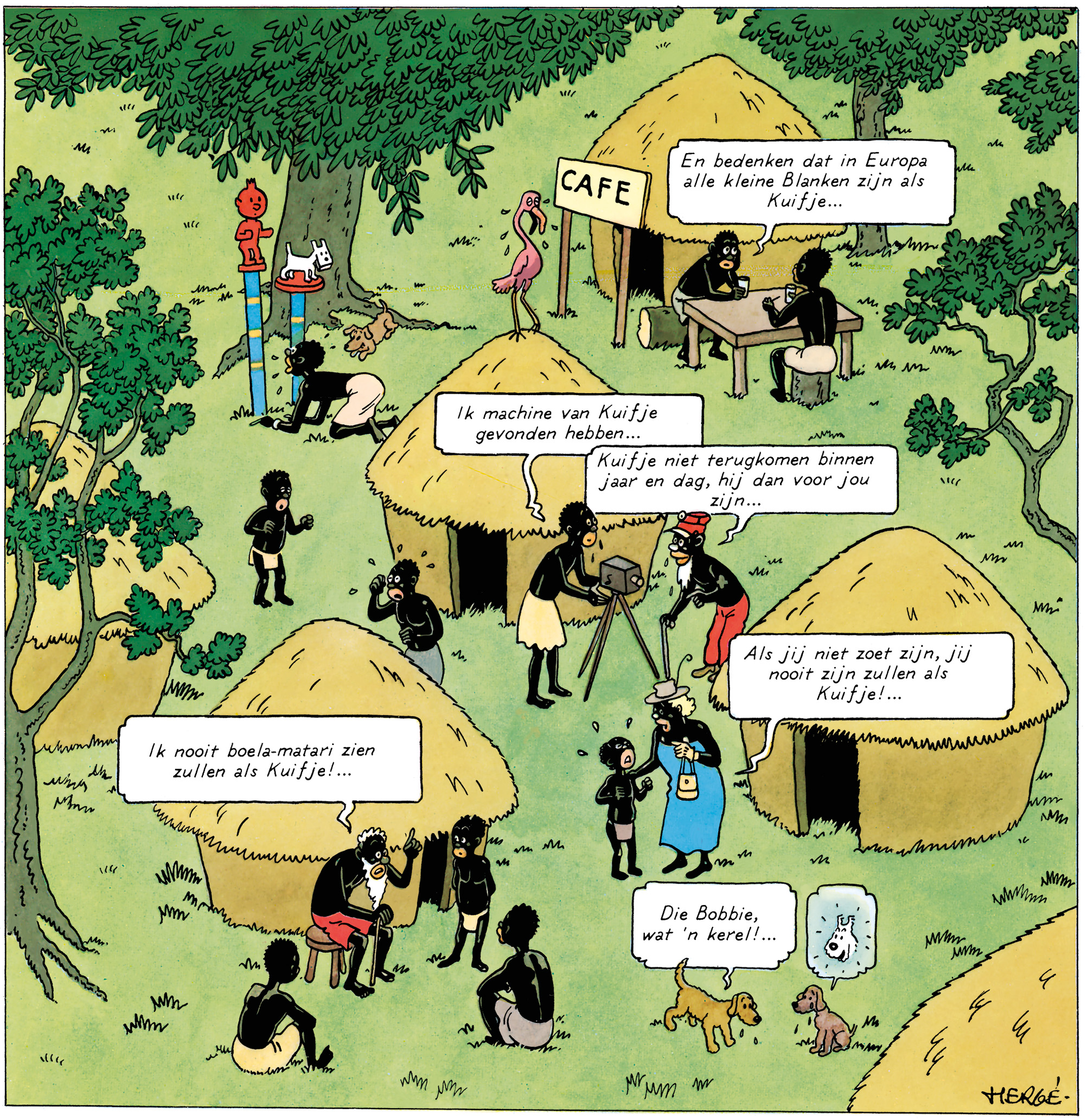 Tintin au Congo dernière page