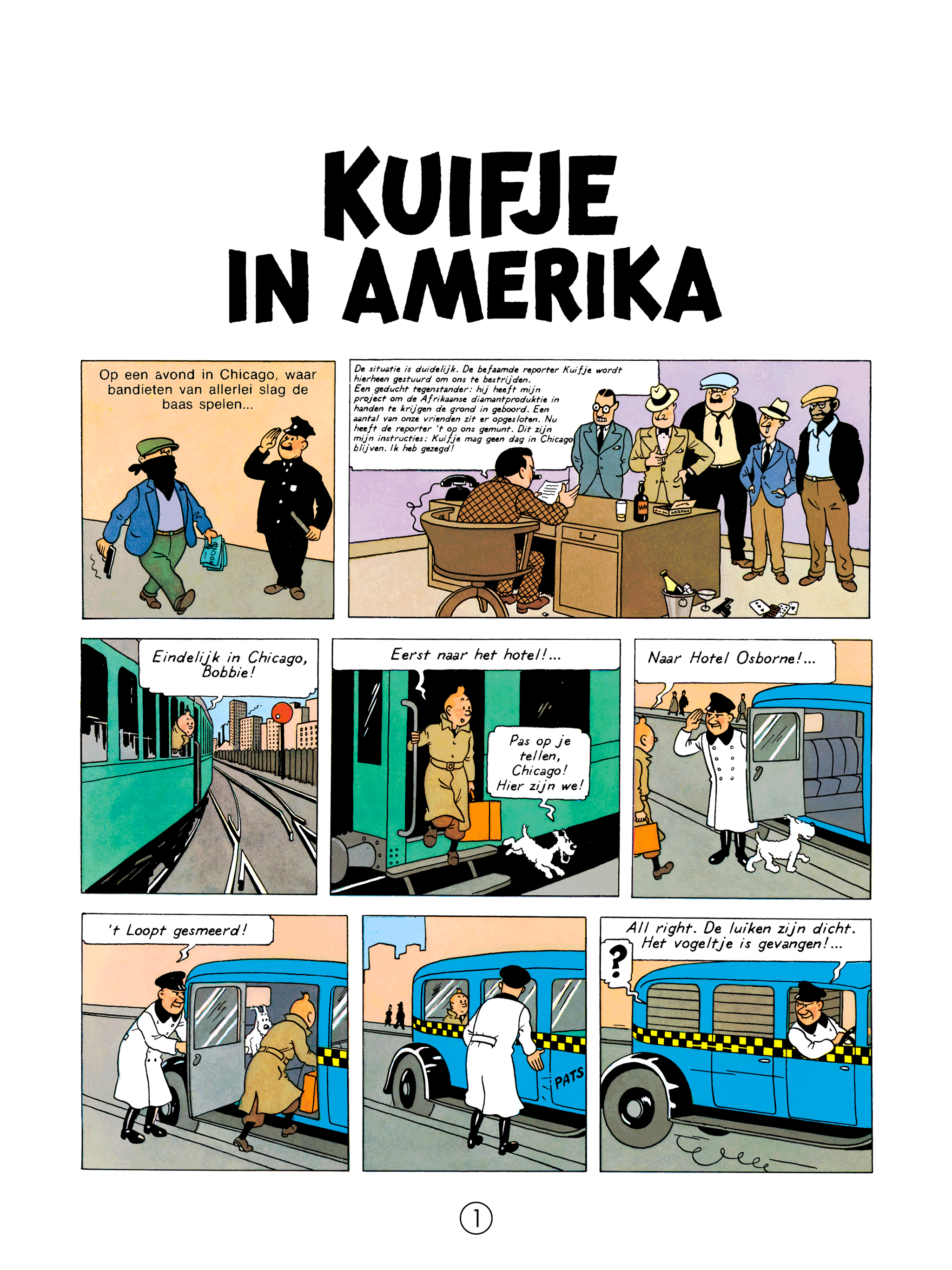 Tintin en Amérique - Page 1