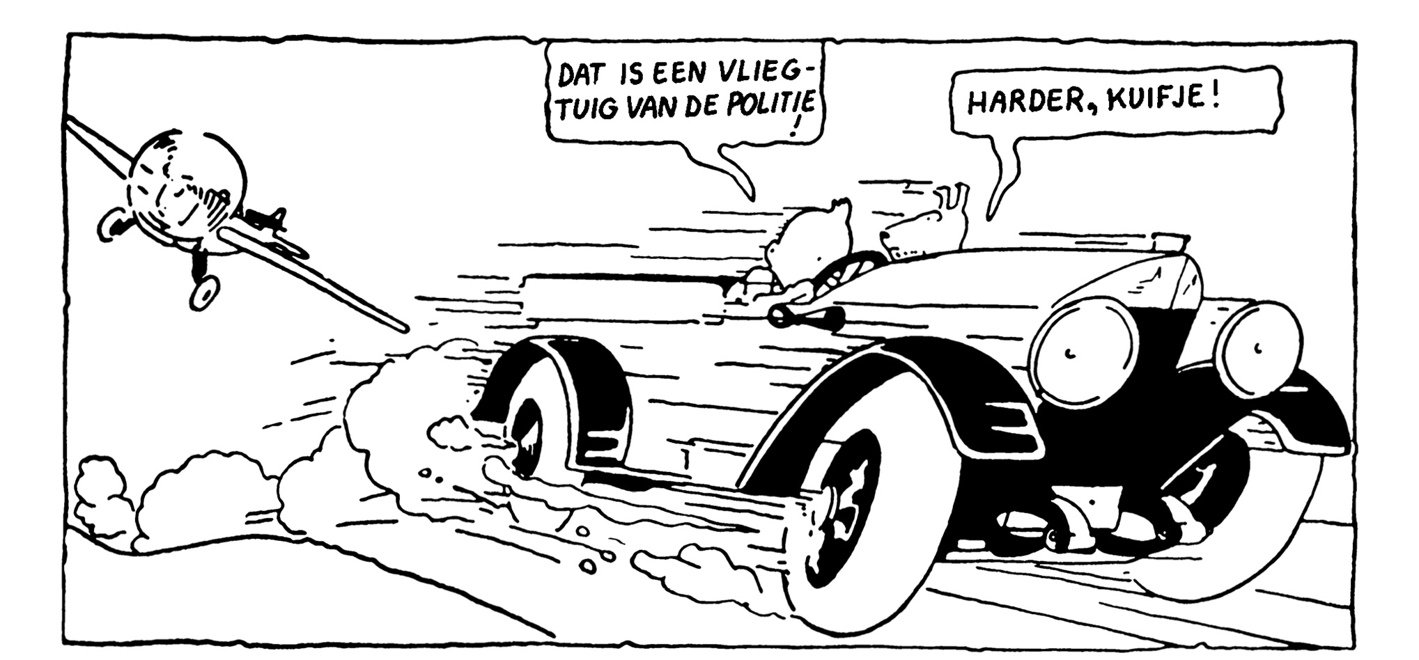 Tintin au pays des soviets la houppette de Tintin se relève