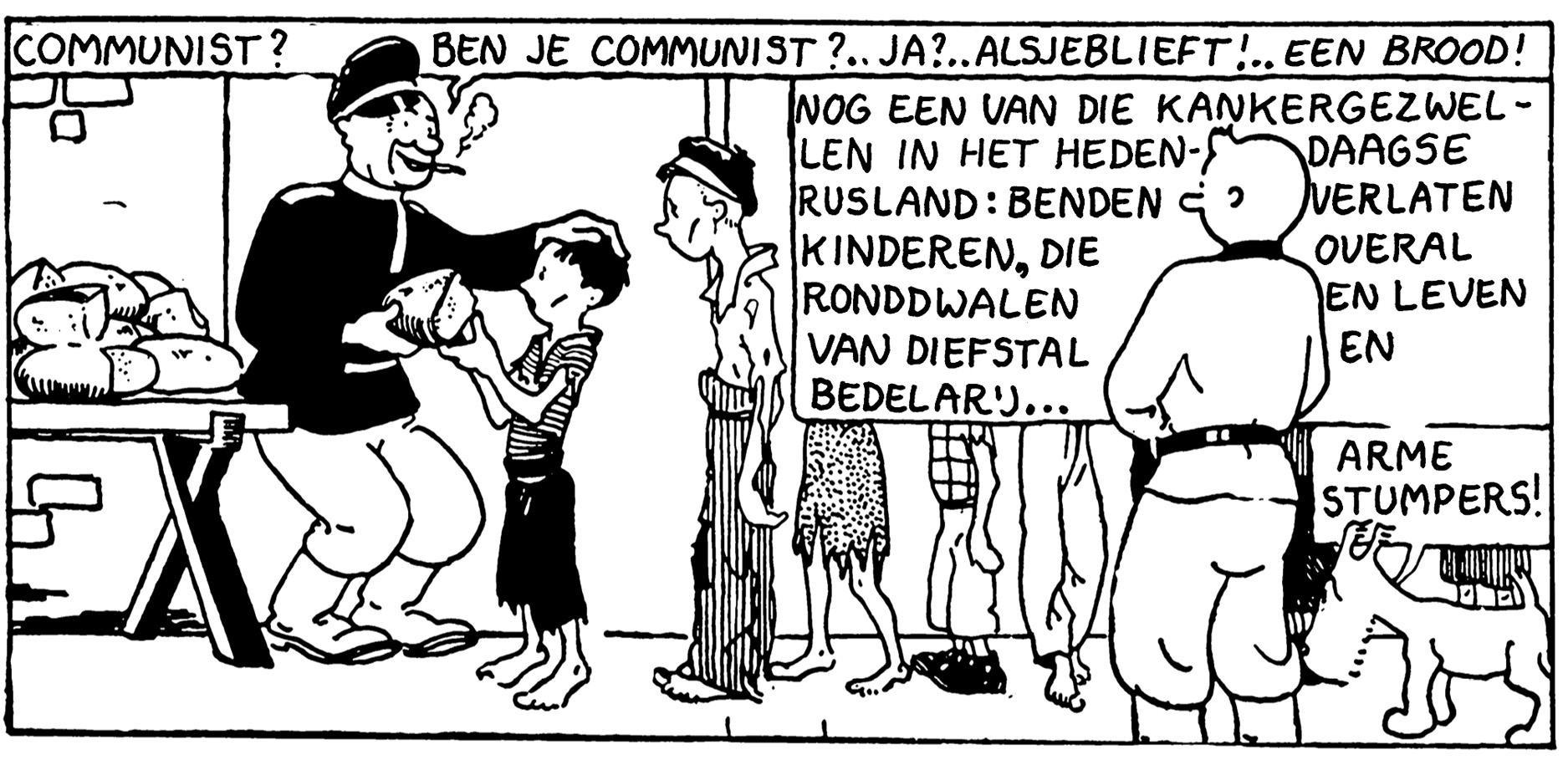 Tintin au pays de Soviets communistes vous êtes communistes