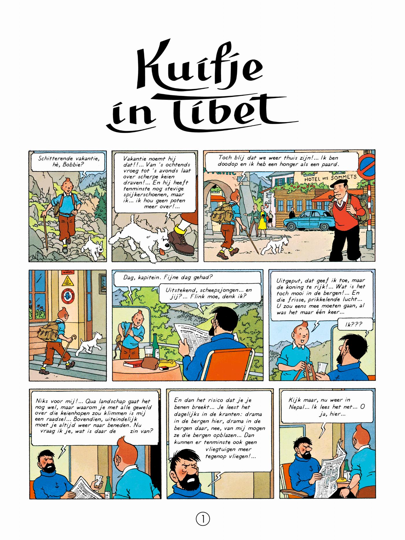 Tintin au Tibet - Page 1