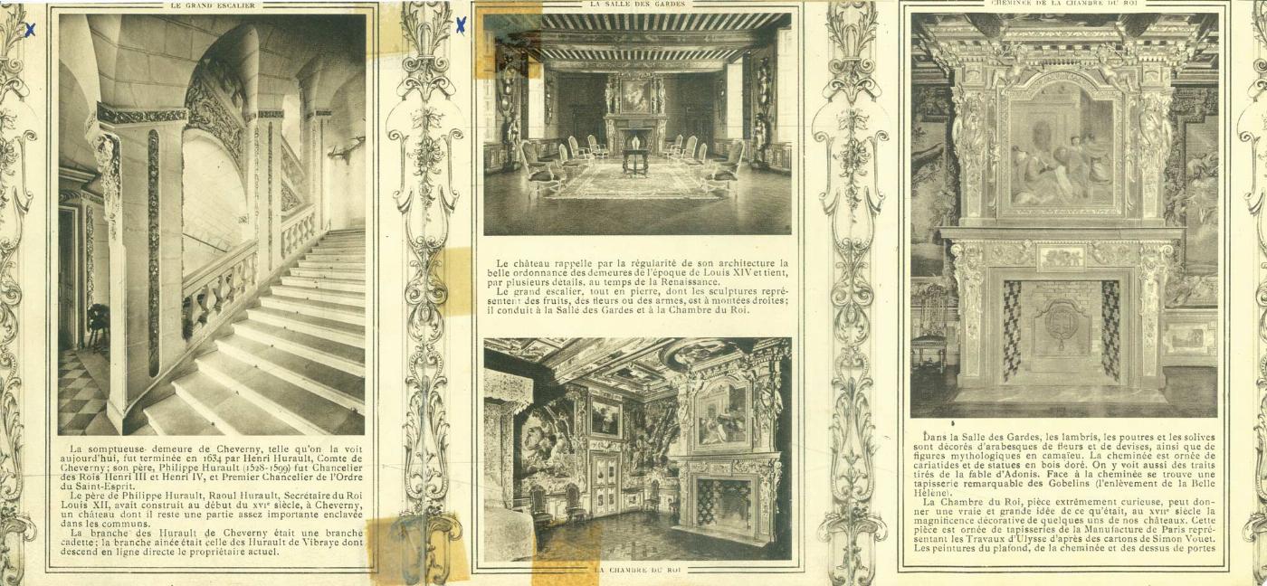 Dépliant de promotion pour le château de Cheverny verso