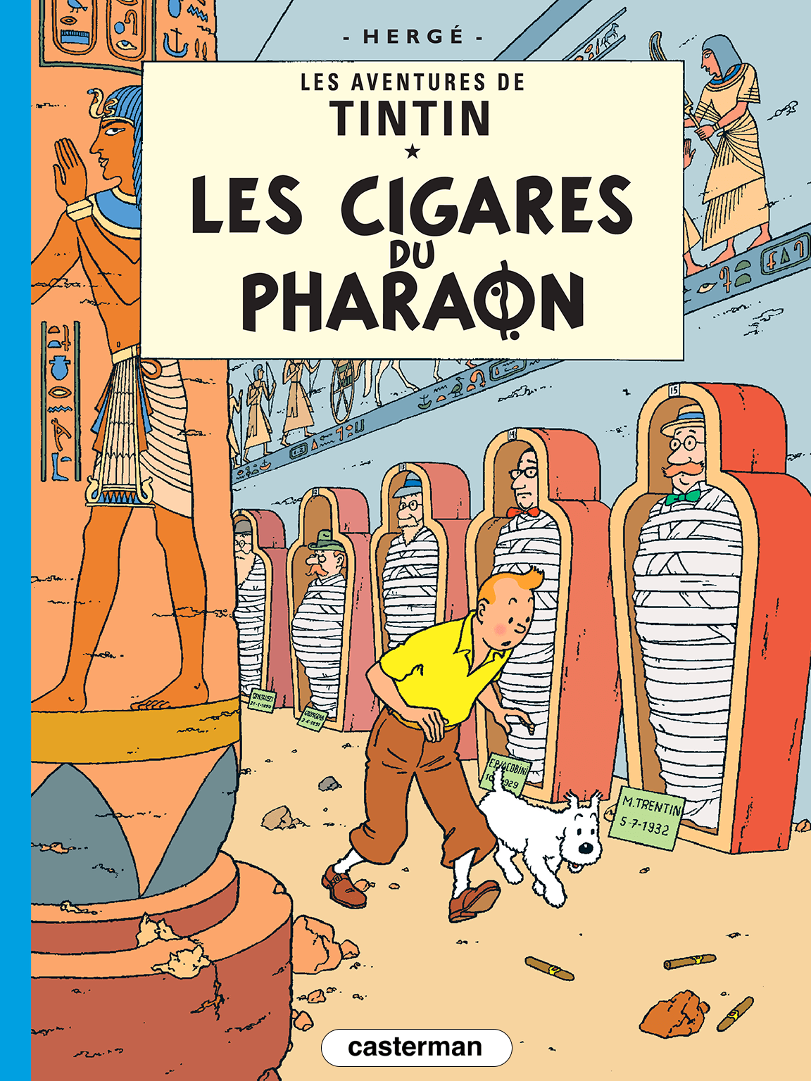 Figurine Tintin Corner - Les Cigares Du Pharaon N°1 - Dupont En Métal (1994)