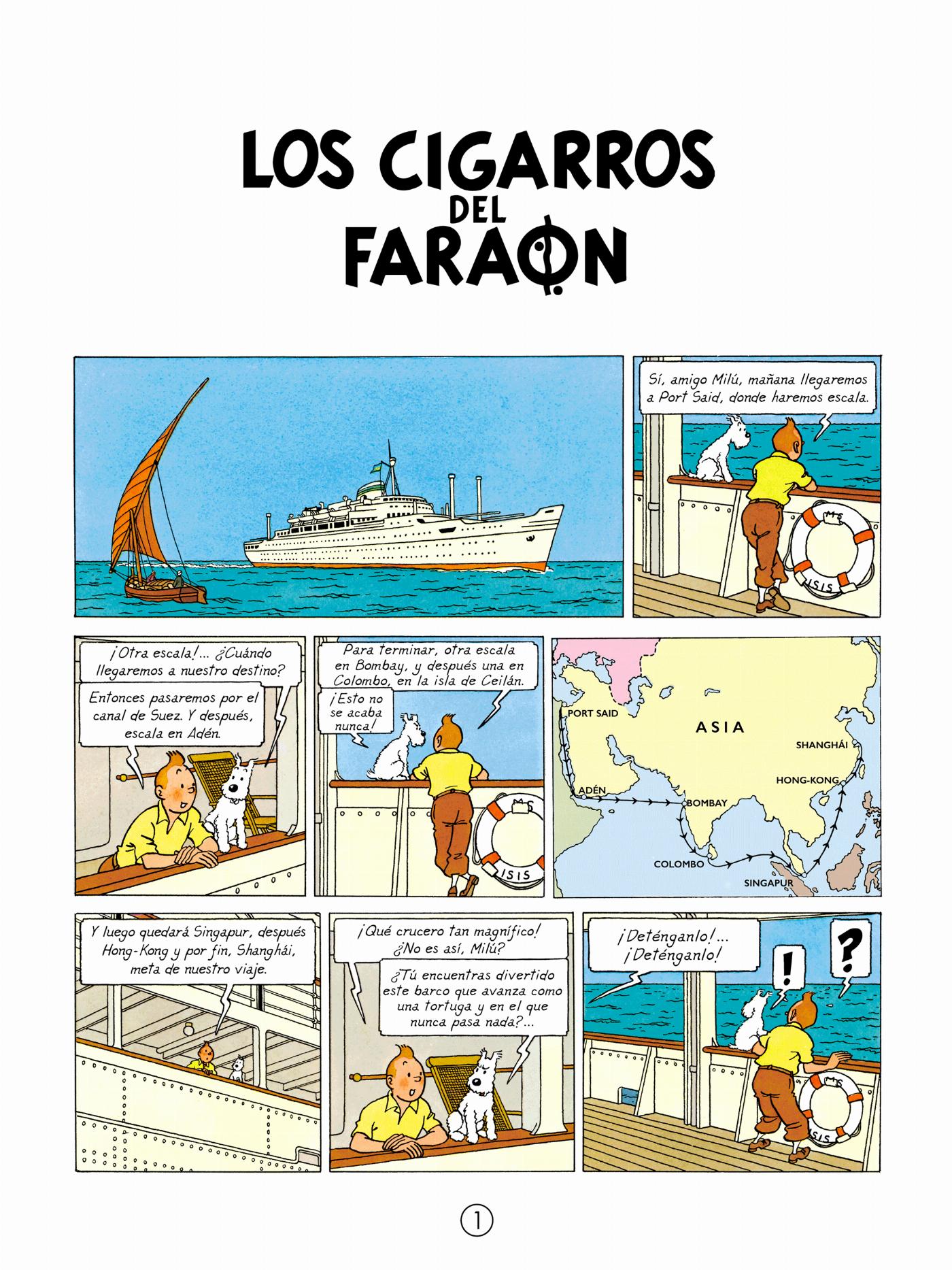 Les Cigares du Pharaon - Page 1