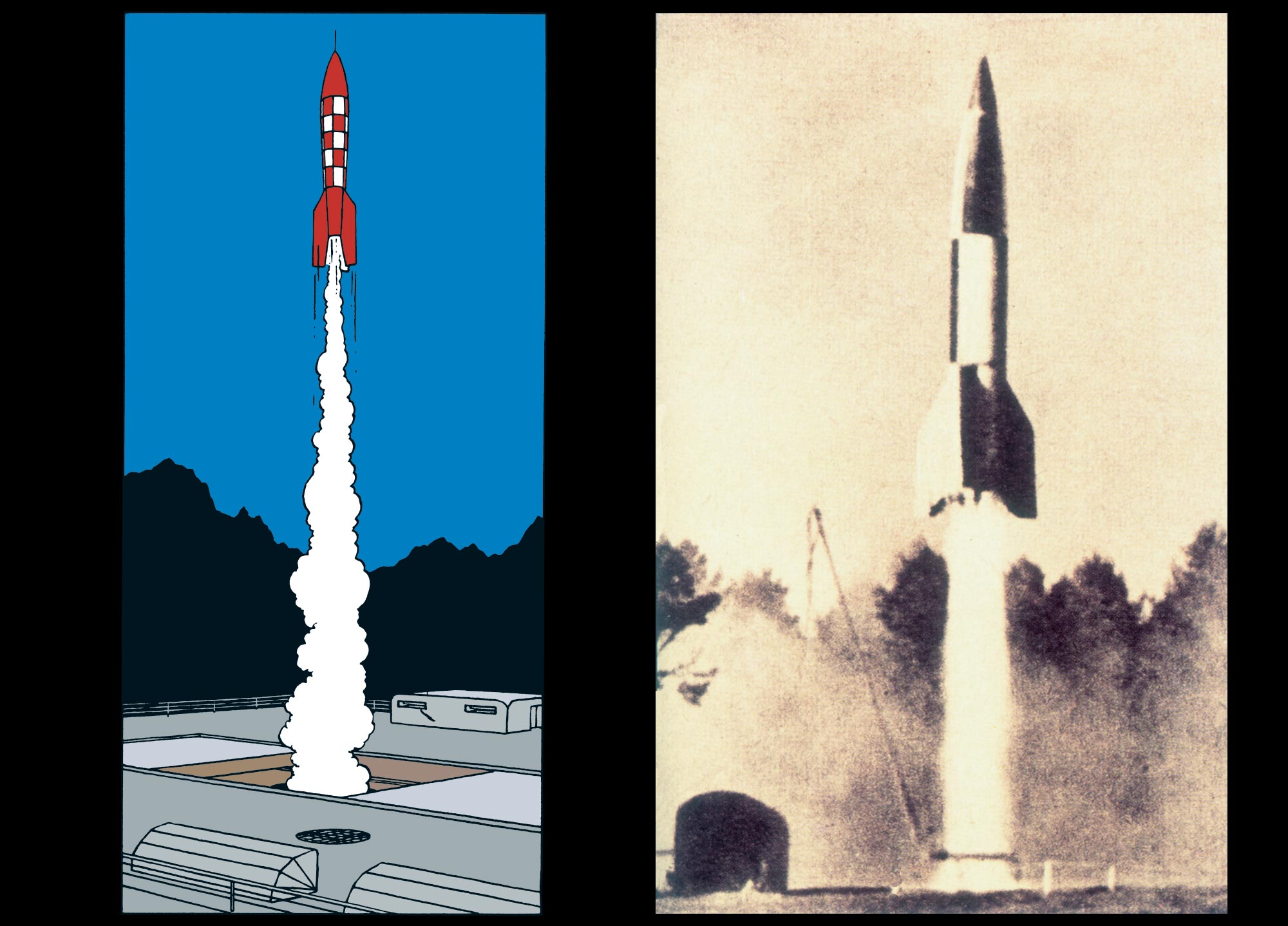 Tintin - Les Aventures de Tintin - Objectif Lune - La fusée - X-FLR6