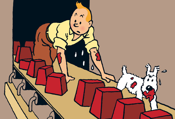 Tintin in America