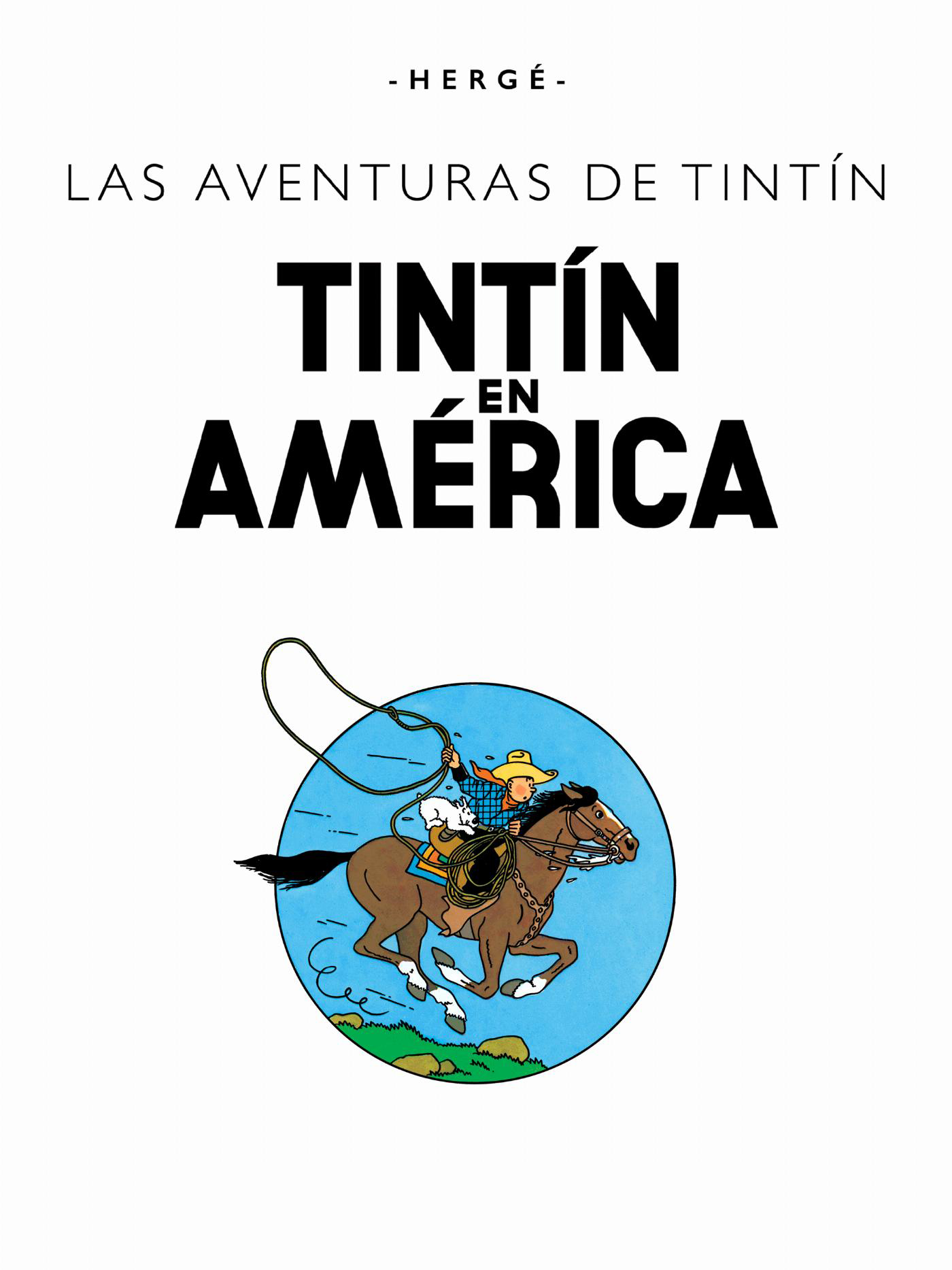 Tintin en Amérique - Page titre