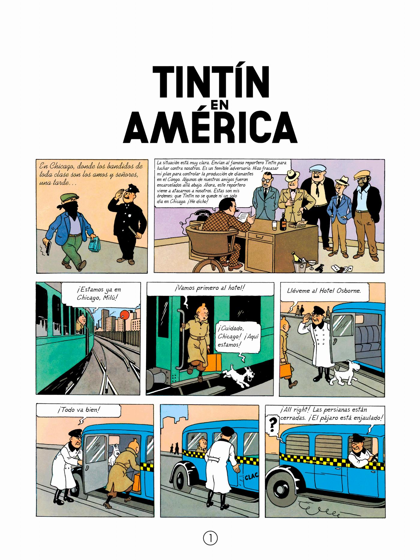 Tintin en Amérique - Page 1