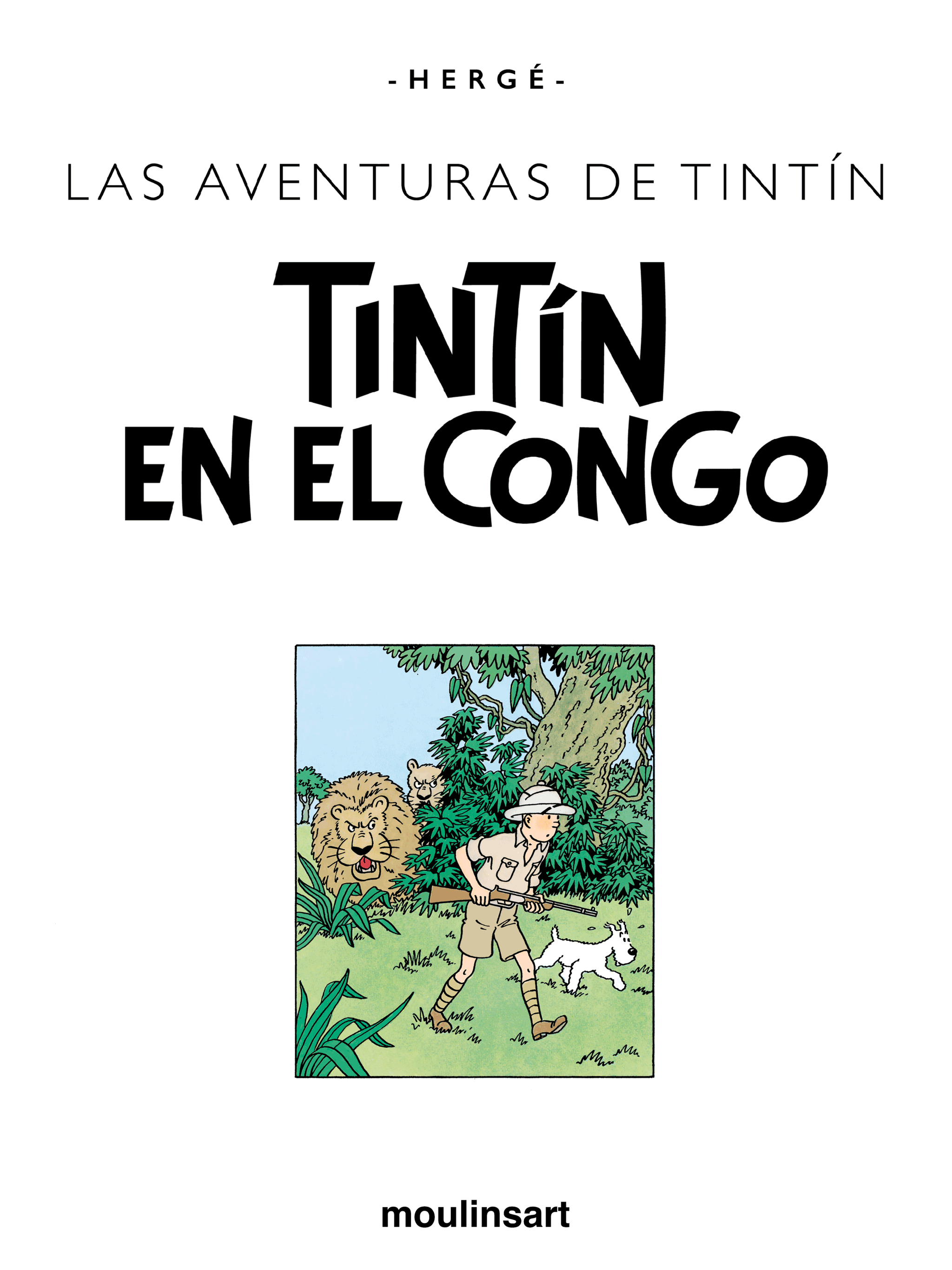 Tintin au Congo - page titre