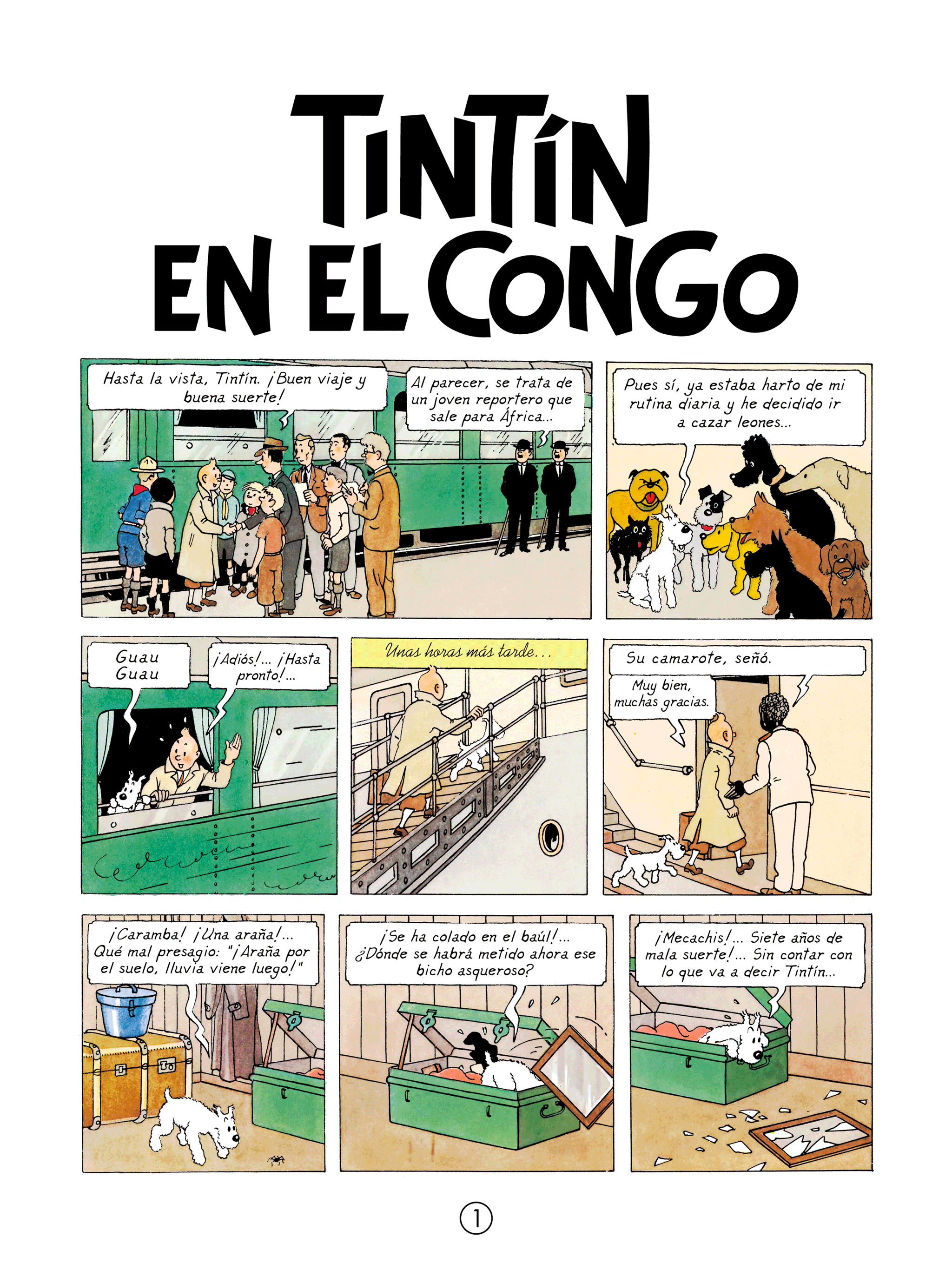 Tintin au Congo - page 1
