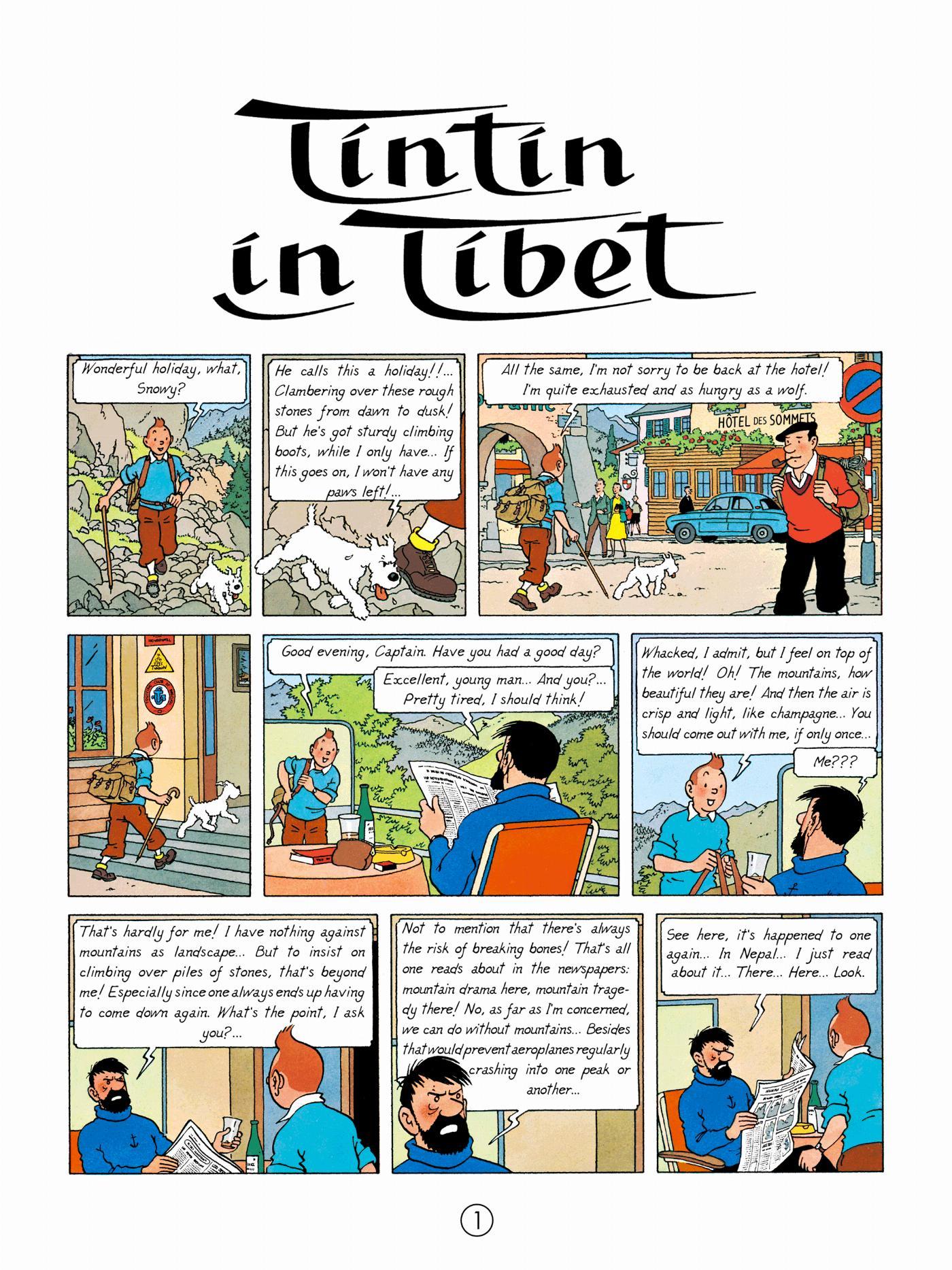 Tintin au Tibet - Page 1