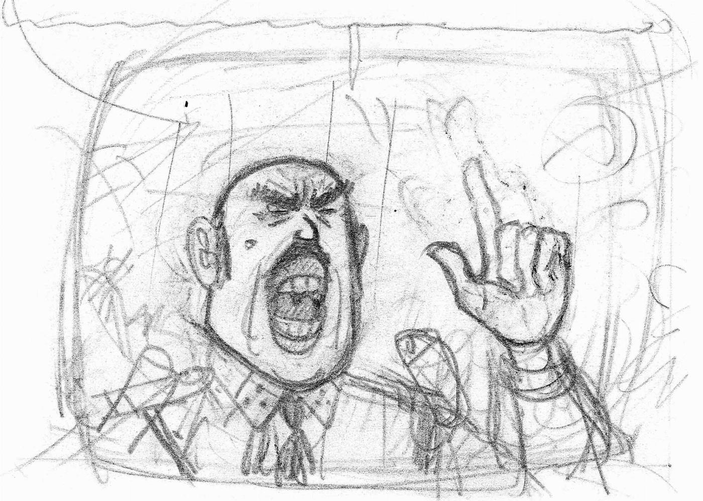 Tintin - Les Aventures de Tintin - Tintin et les Picaros - croquis