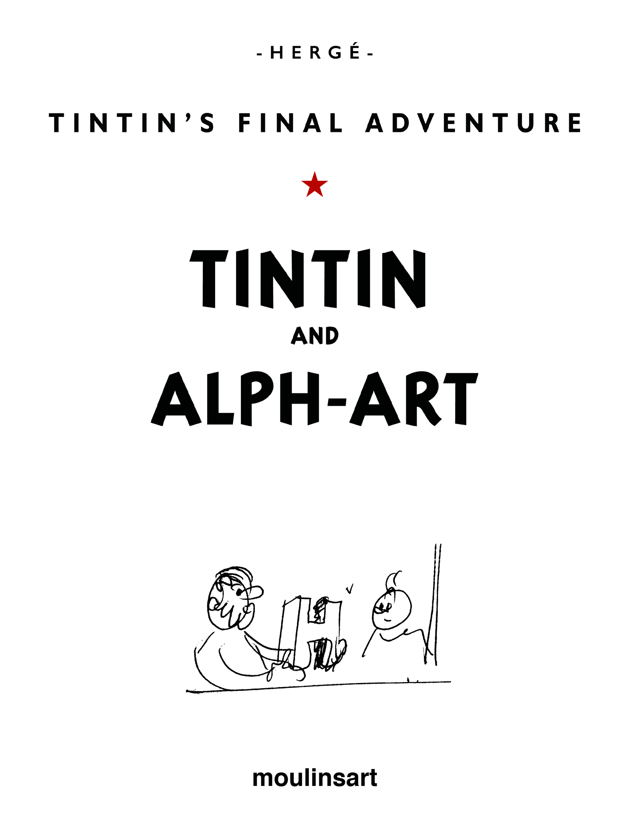 Tintin et l’Alph-Art - page titre